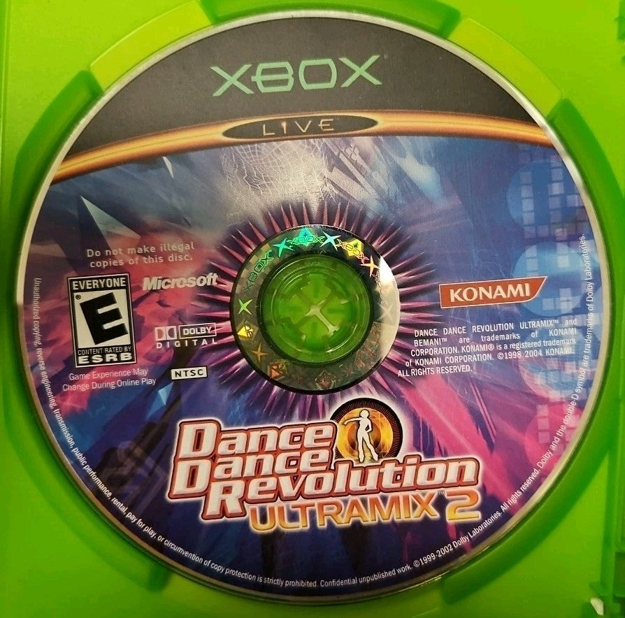 Dance Dance Revolution Ultramix 2 (Xbox) Tested. No Scratches. New Case