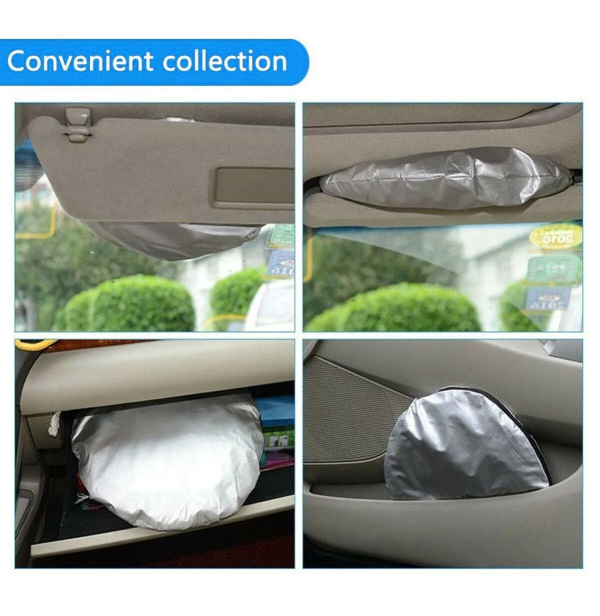 Indoor / Outdoor Car Truck Van Large Windshield Foldable Window Visor