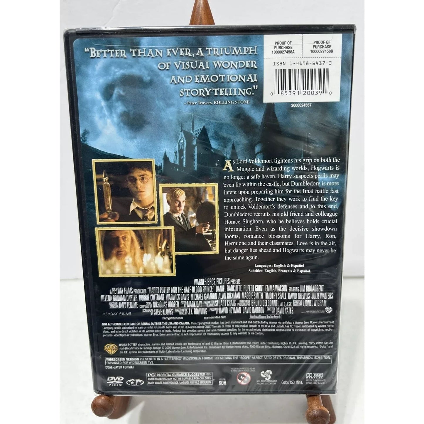 Harry Potter and the Half-Blood Prince (DVD) Brand New