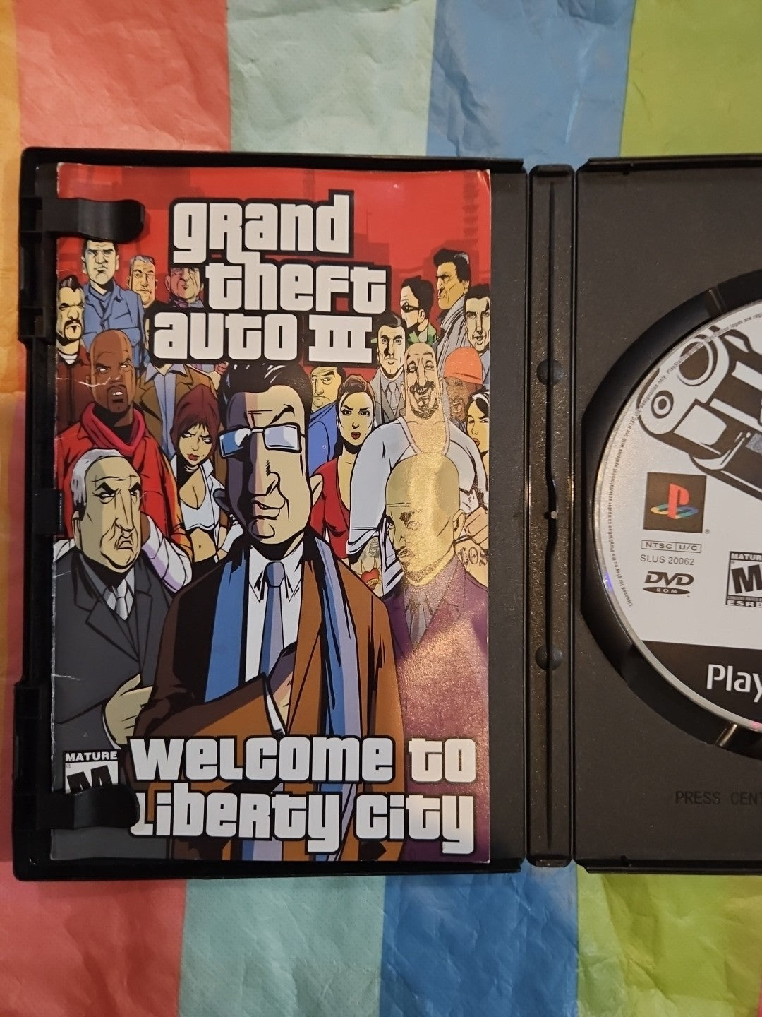 Grand Theft Auto 3 - Sony PlayStation 2. Liner Wear. Tested. No Scratches