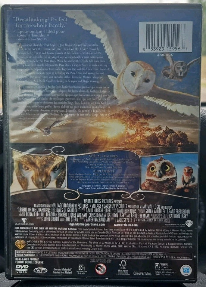 Legend of the Guardians: The Owls of GaHoole (DVD) Sealed