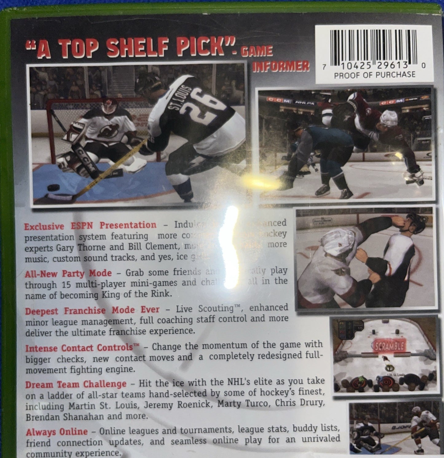 Espn NHL 2K5 - Microsoft Xbox. Tested