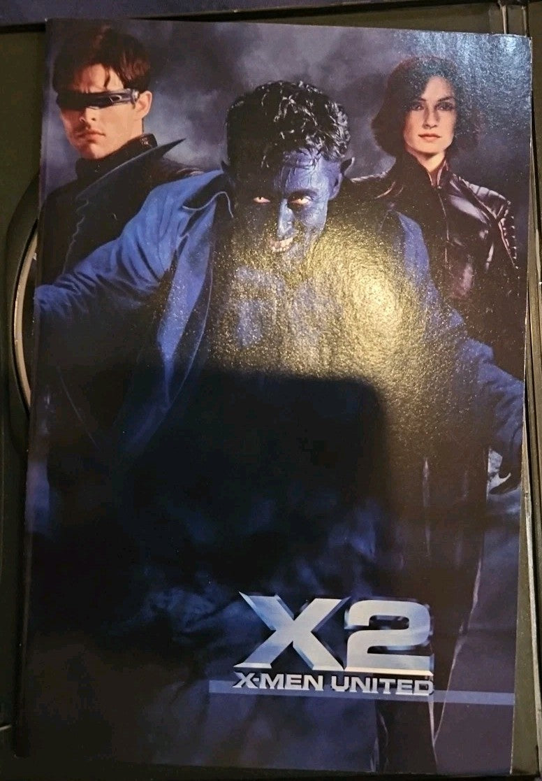 X2: X-Men United (DVD, 2003) Slimcase. Cropped Sleeve.