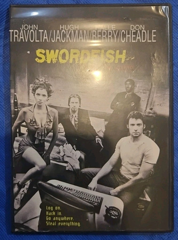 Swordfish (DVD, 2001) Slimcase. Artwork Cropped. Tested
