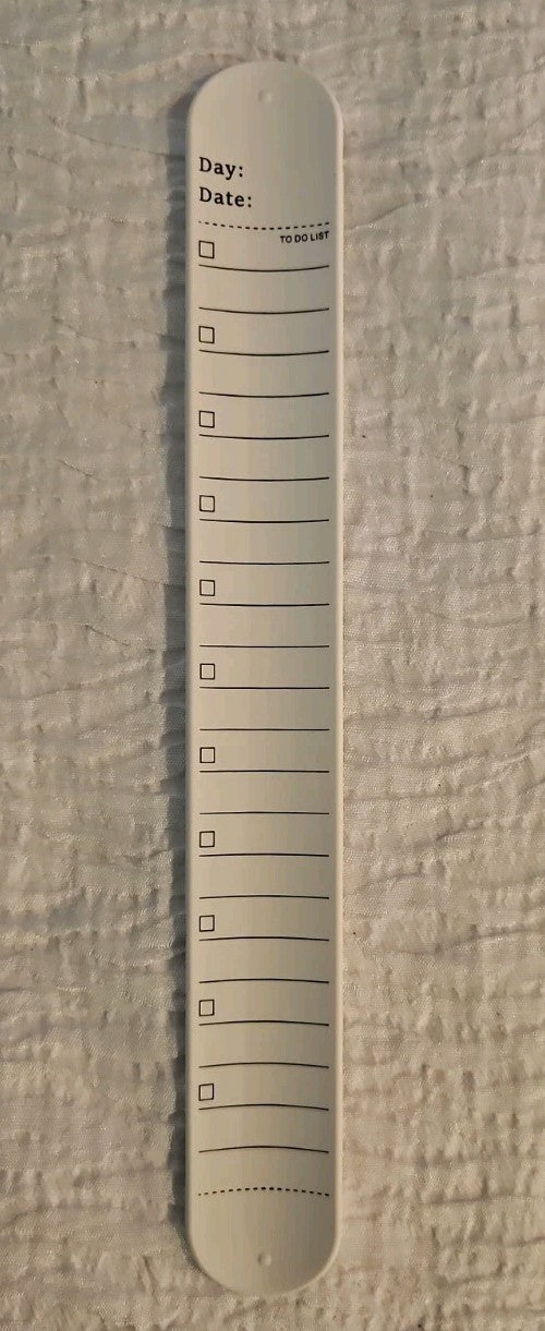 Slap Band Slap Bracelet 8"Ruler and To Do List