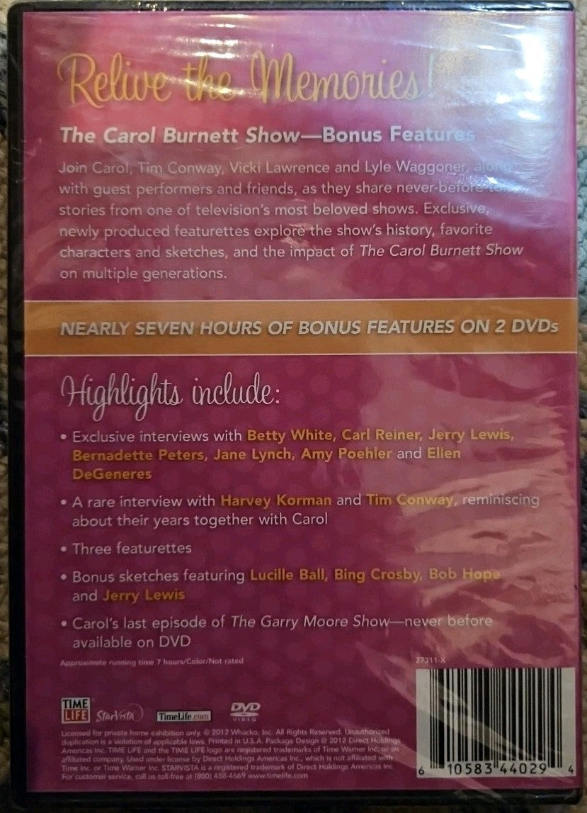 The Carol Burnett Show: Exclusive Bonus Features (DVD, 2012) New Sealed