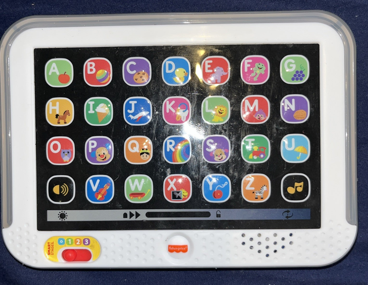2014 Fisher Price Alphabet Learning Tablet 3 Smart Stages - Tested 