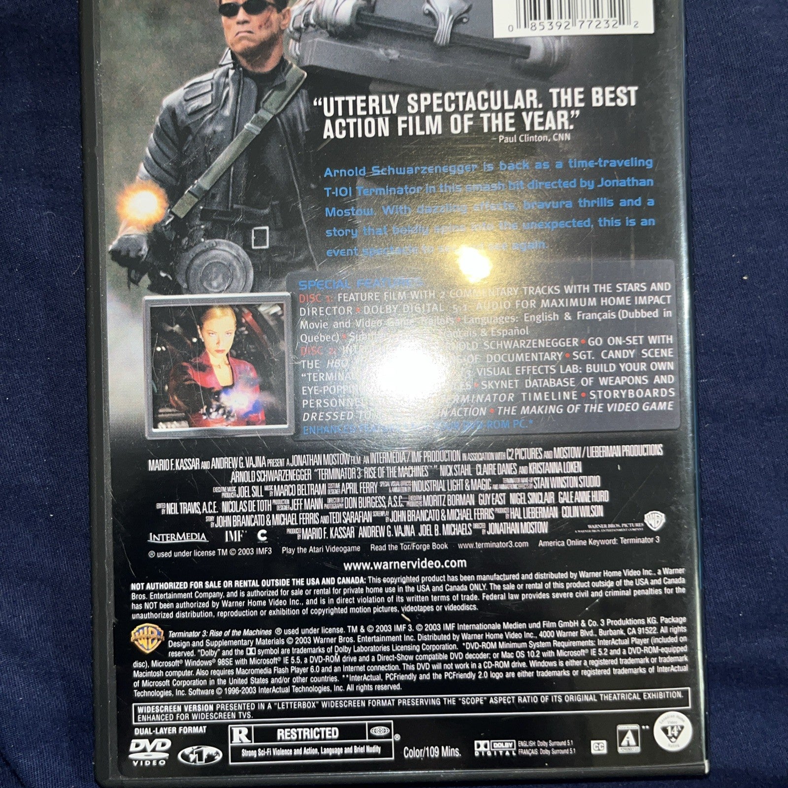 Terminator 3: Rise of the Machines (DVD, 2003, 2-Disc Set, Widescreen)