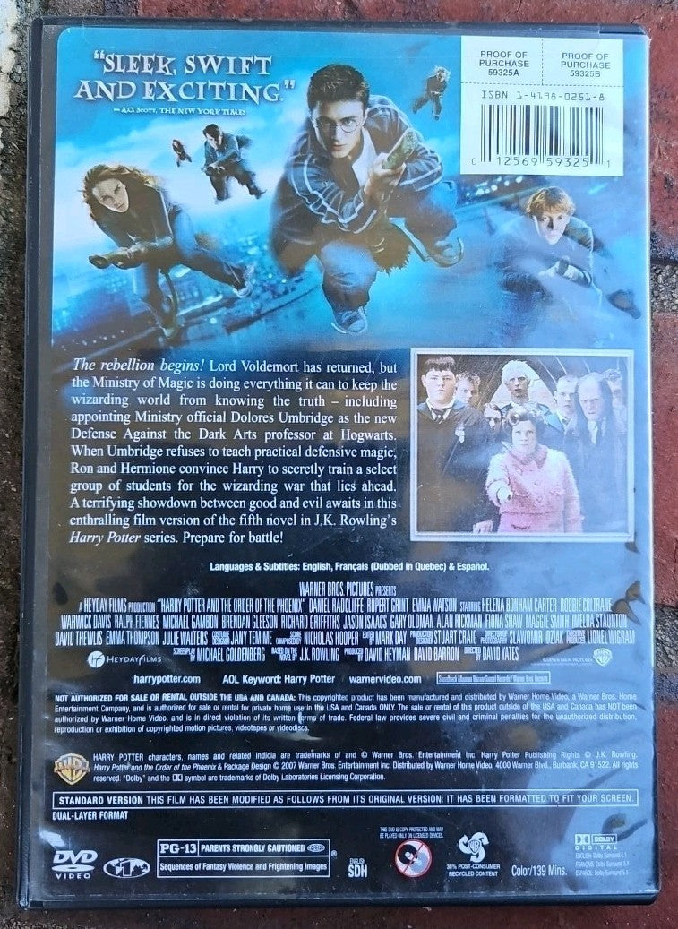 Harry Potter 5 Movie Collection (DVD) Tested