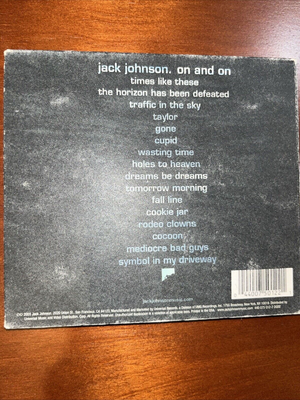 On & on by Johnson, Jack (CD, 2003)