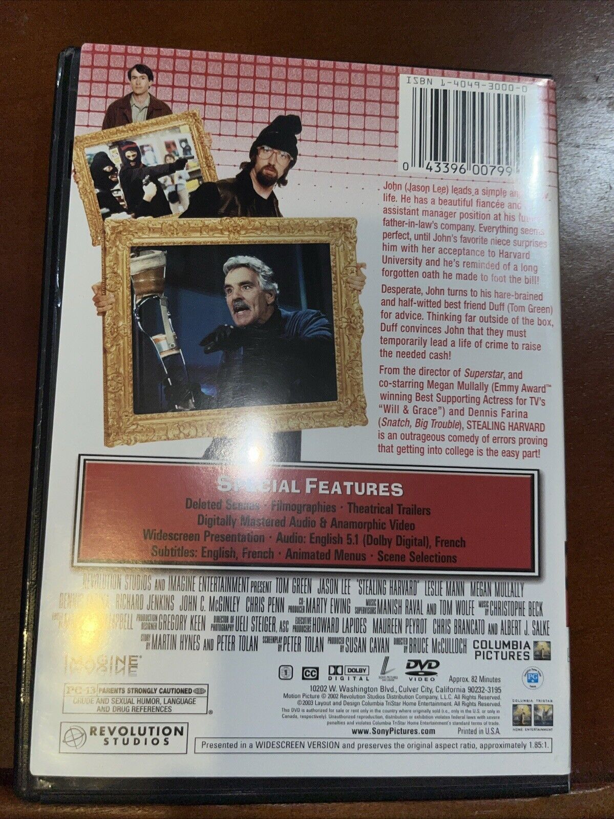 Stealing Harvard - DVD By Tom Green -  Tested
