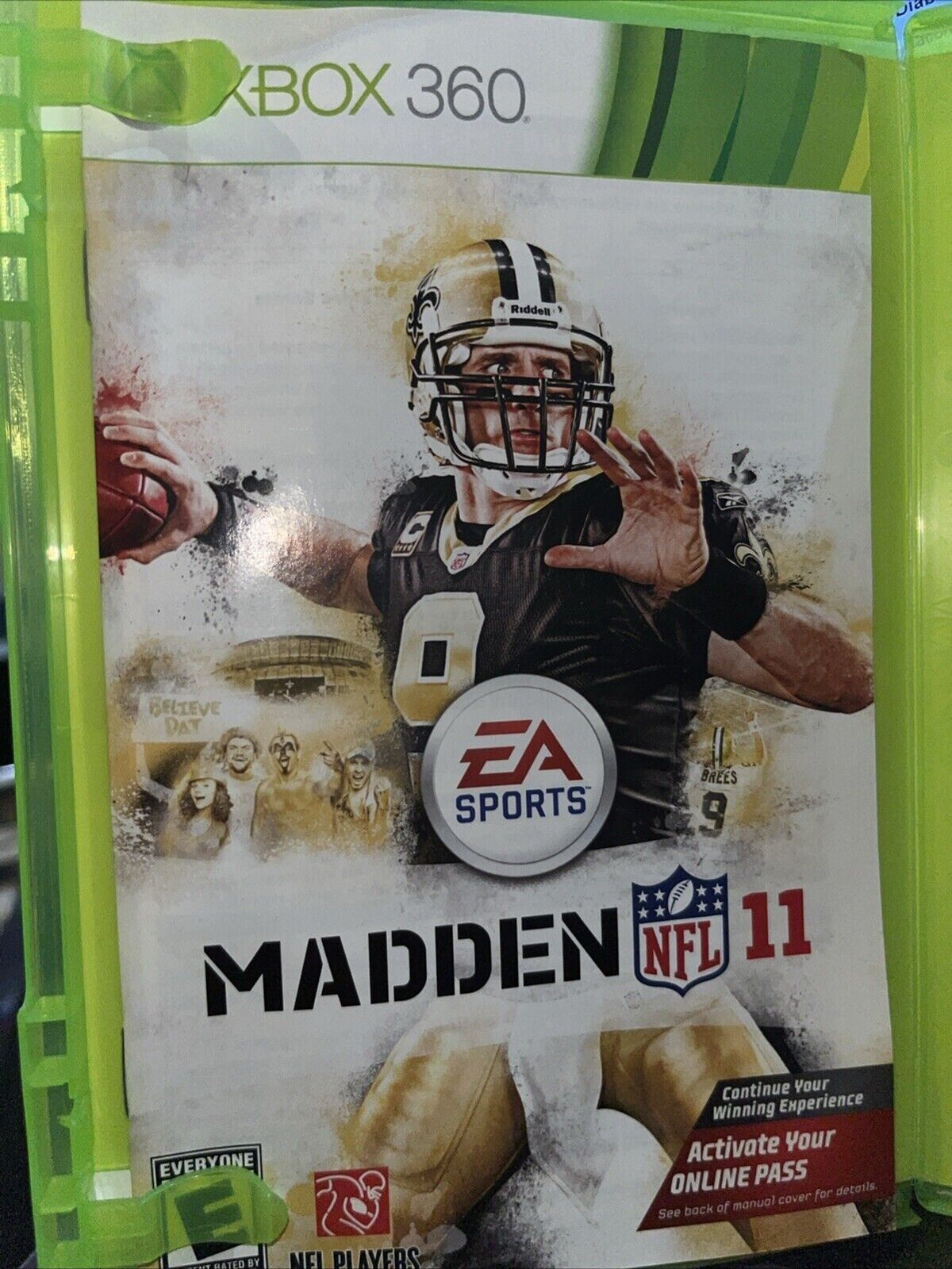 Madden NFL 11 - Microsoft Xbox 360 - tested. new case.