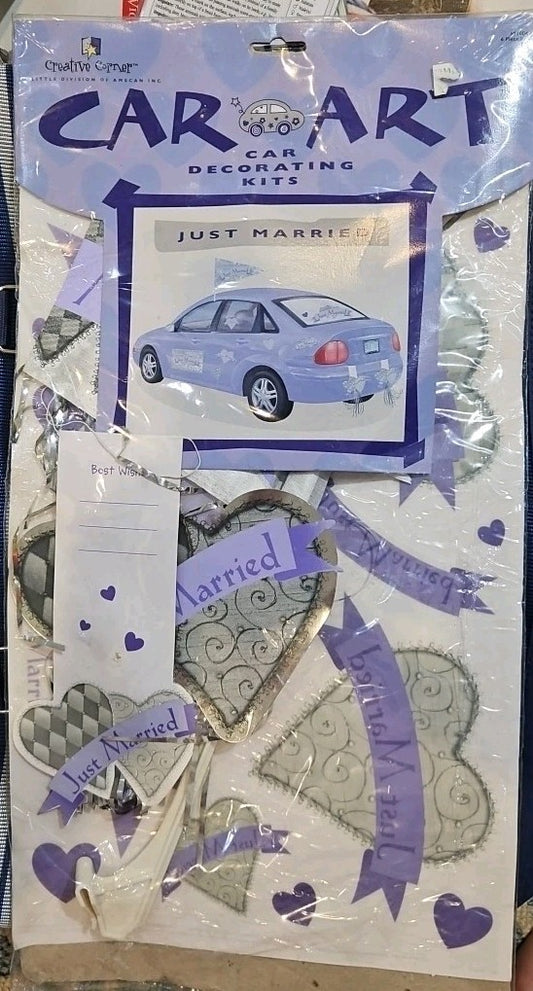 Car Art Just Married Decorating Kit (New)