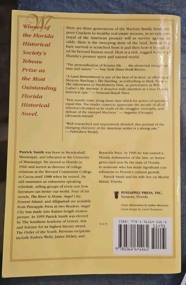Land Remembered by Patrick D. Smith Jr. and Patrick D. Smith (1996, Trade...
