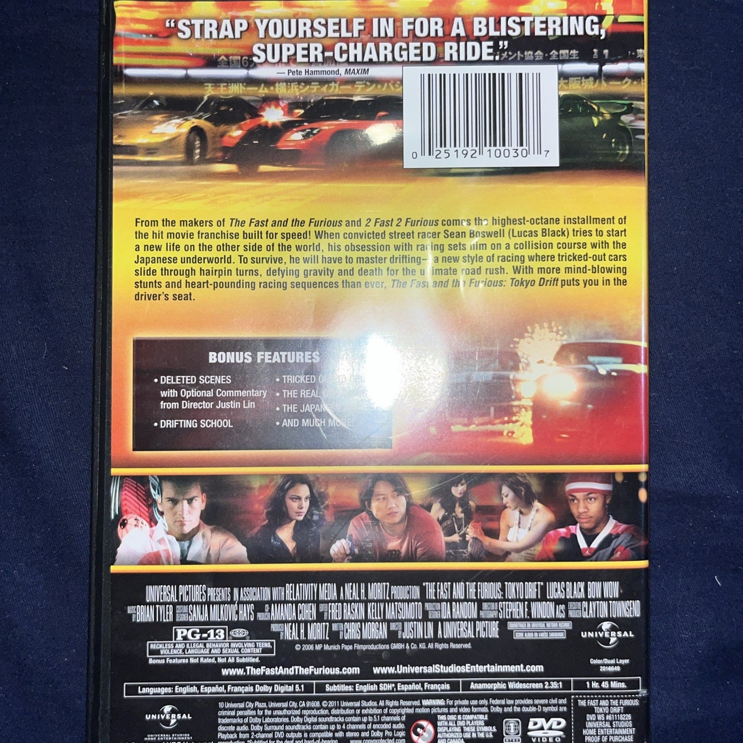The Fast and the Furious: Tokyo Drift (DVD, 2006)