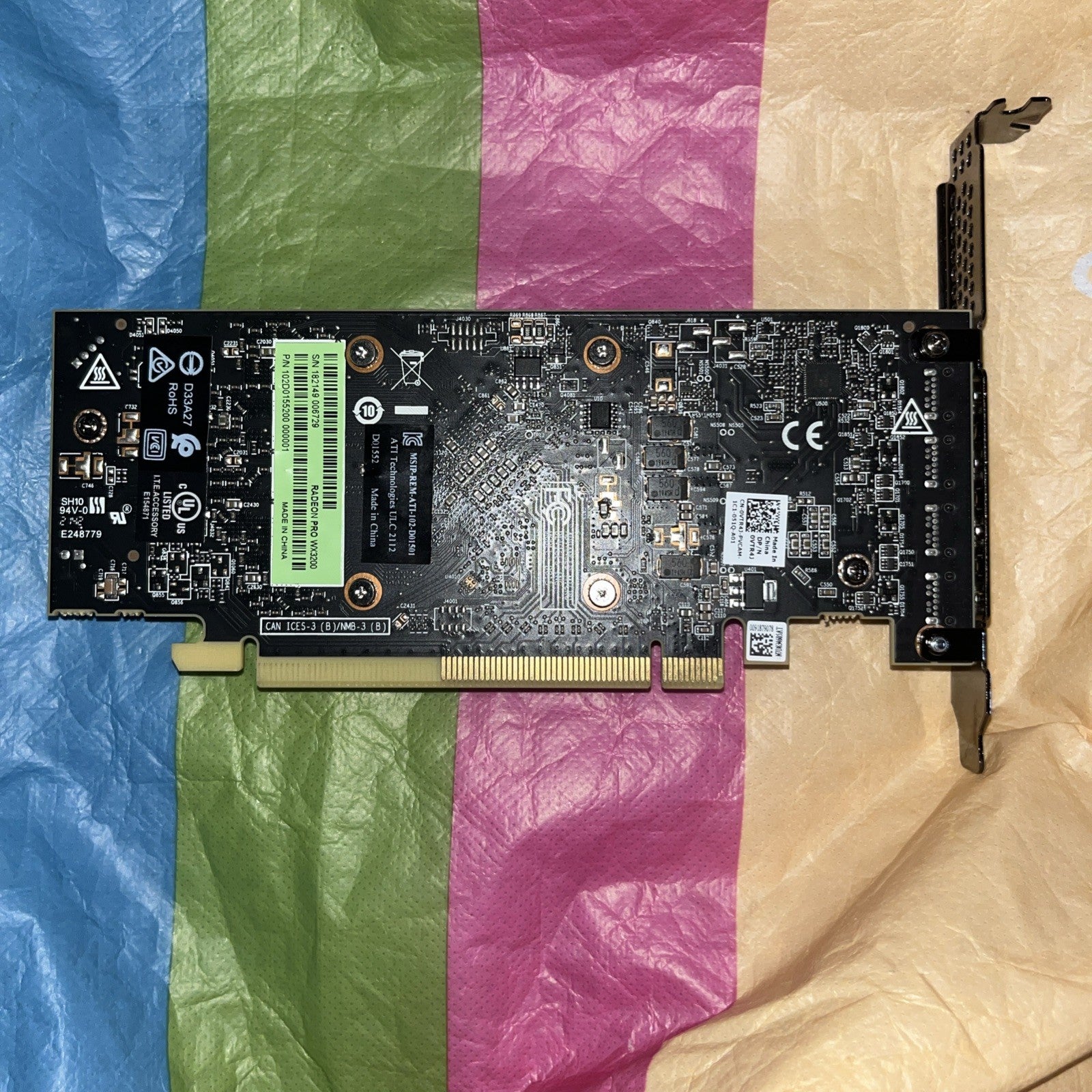 AMD Radeon Pro WX 3200 4GB GDDR5 Graphics Card (100-506115).  Tested.