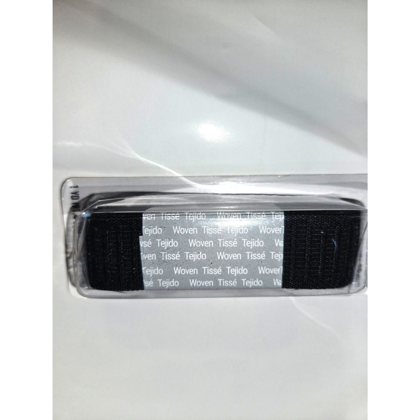 Dritz 1" x 1 Yard Ribbed Non-Roll Elastic - Brand New - Black