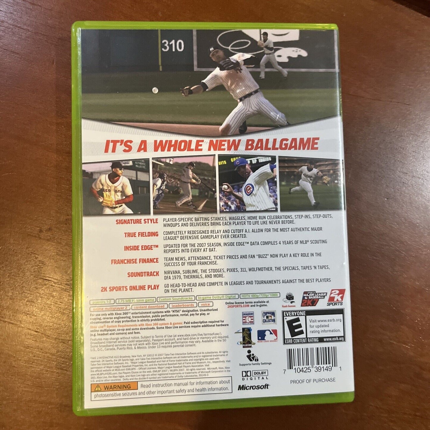 Major League Baseball 2K7 Xbox 360 CIB Complete!