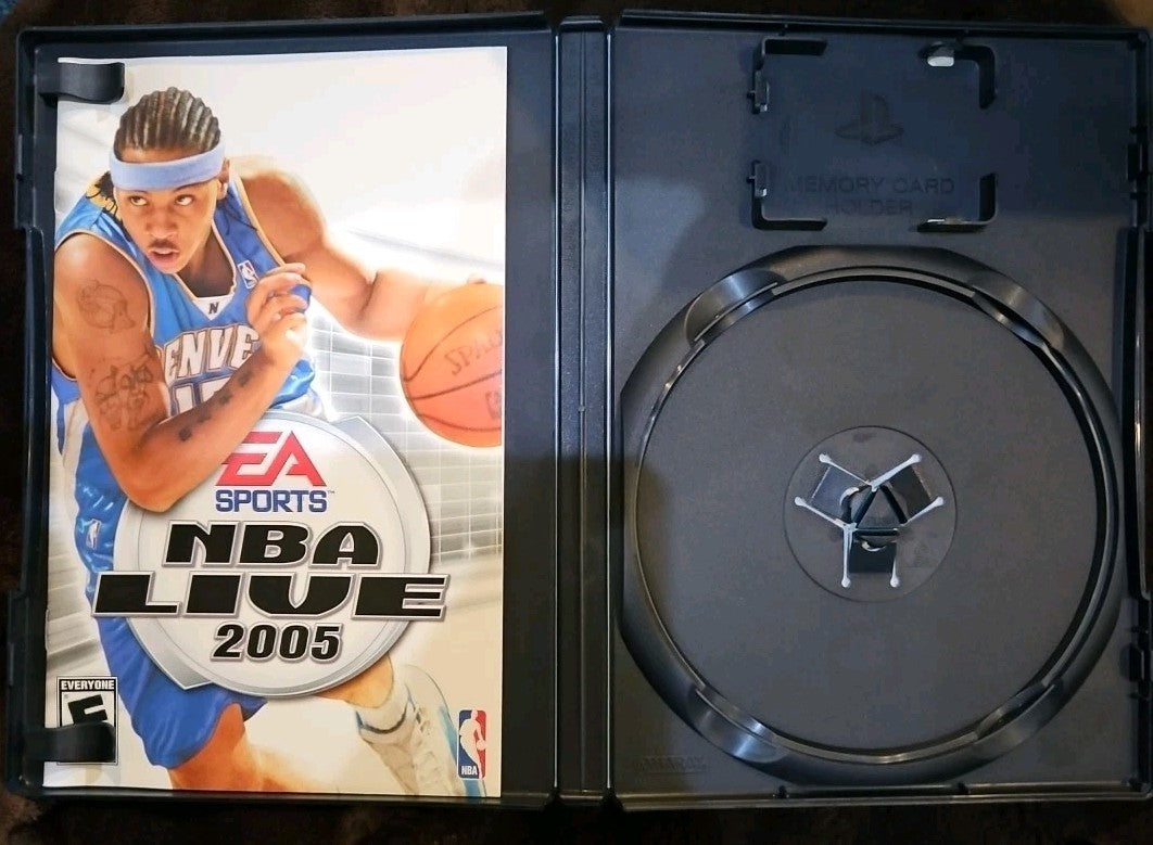 NBA Live 2005 (Sony PlayStation 2, 2004) No Game. Case. Artwork. Manual ONLY