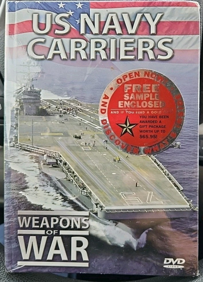 US Navy Carriers (Book / DVD) Sealed