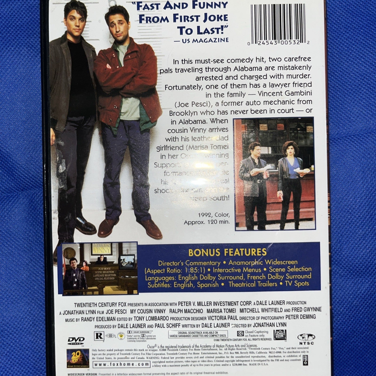 My Cousin Vinny (DVD, 1992) Tested. New Case. Resealed