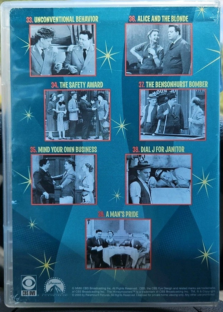 The Honeymooners Disc 5 Episodes 33-39 + Special Features