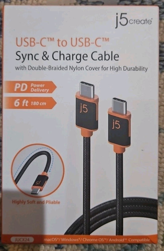 USB-C to USB-C Sync & Charge Cable