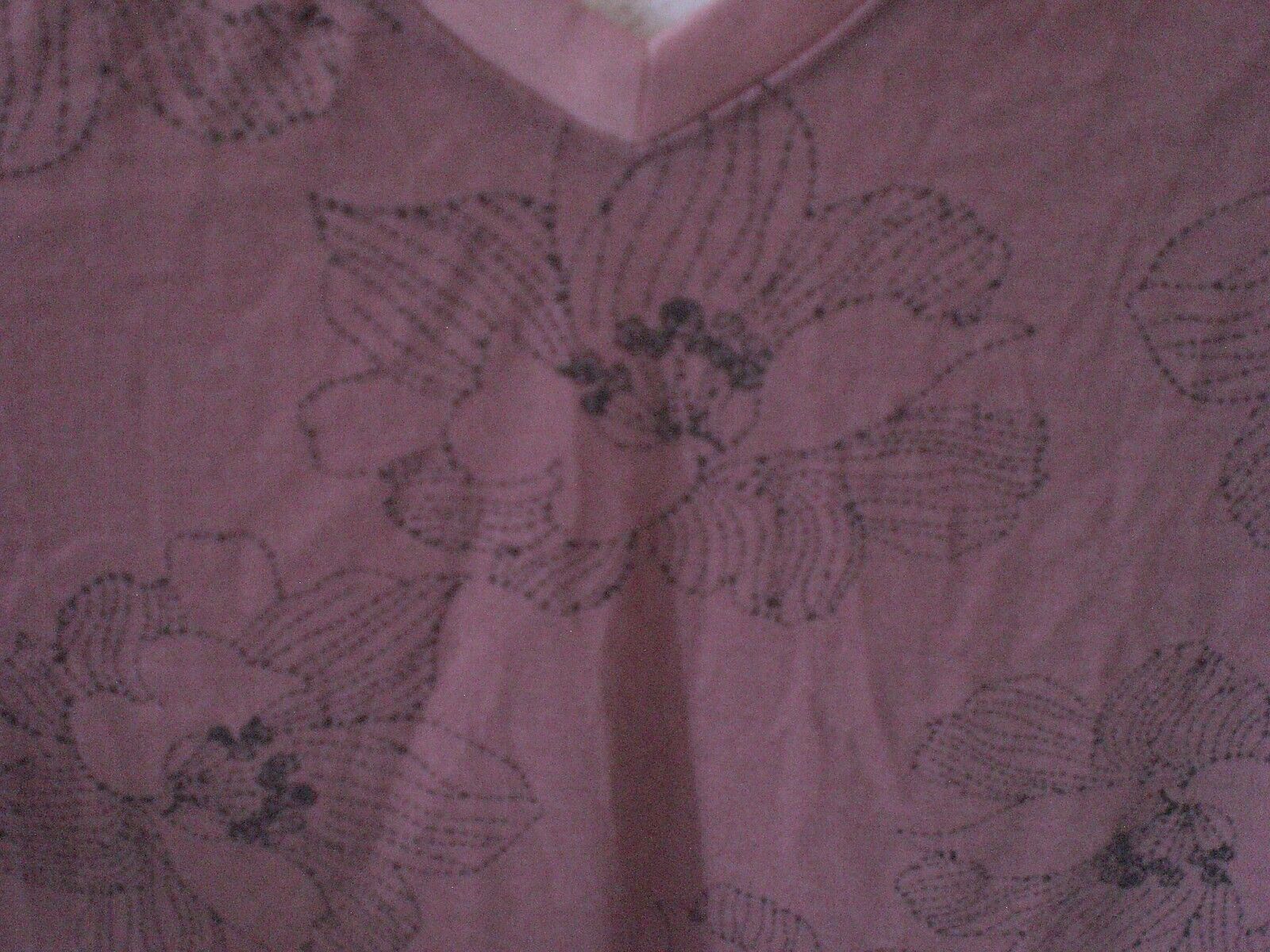 NWT LuLaRoe Christy T Blouse Shirt Top SMALL Floral Mauve