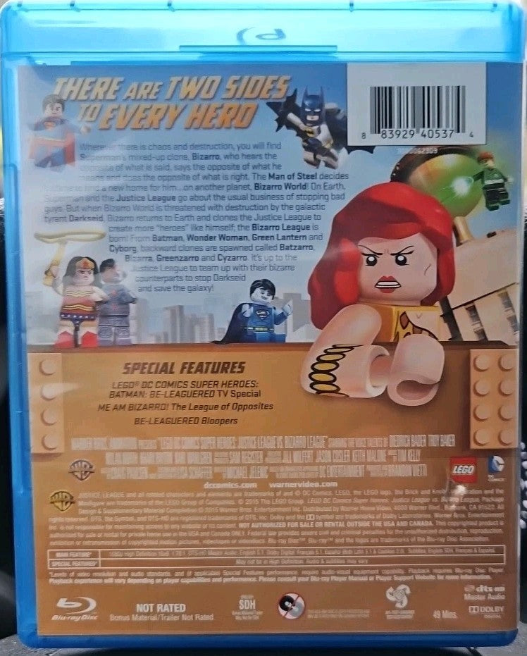 Lego: Justice League Vs Bizarro League (Blu-ray) Sealed. No Digital Download