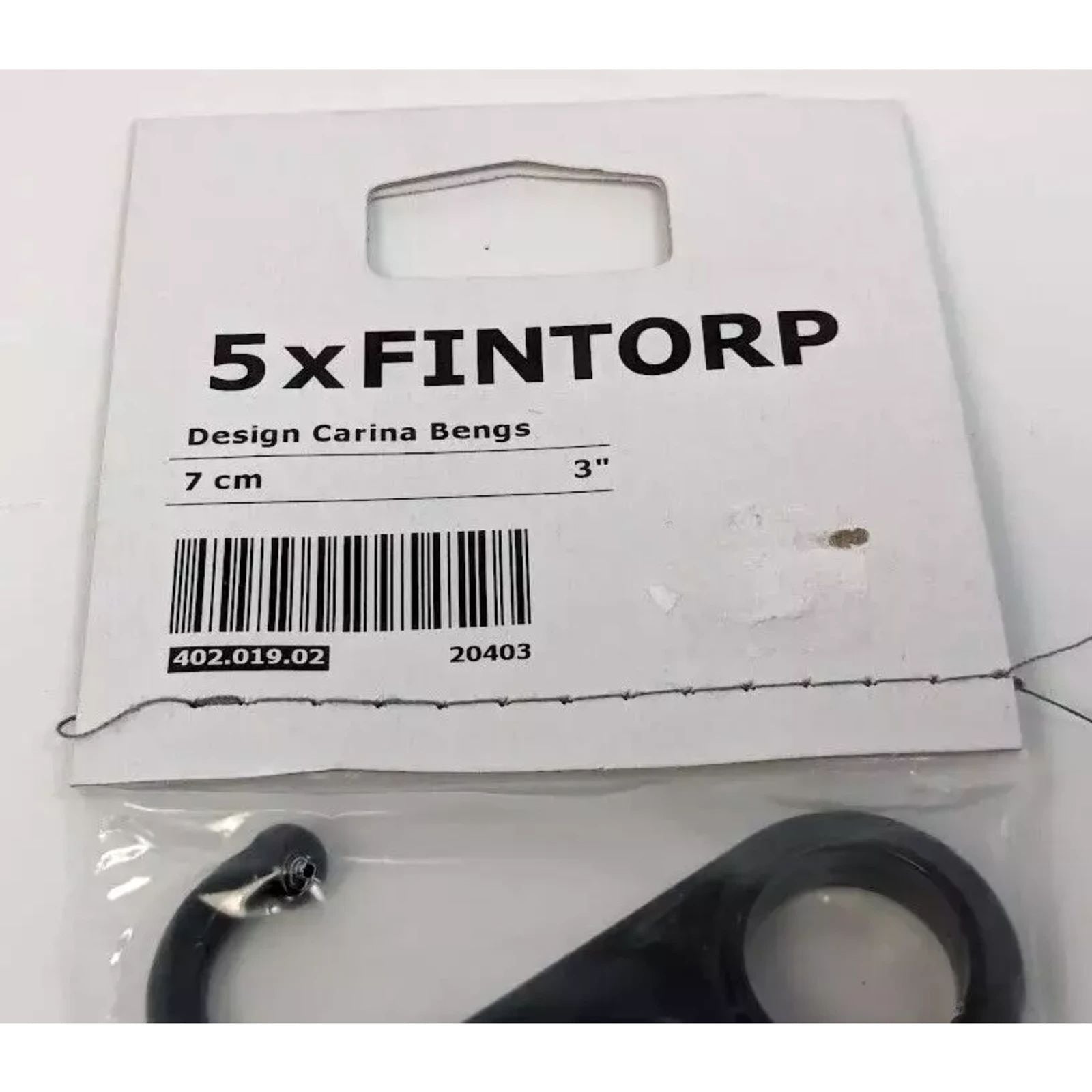 IKEA - 5x FINTORP Design Carina Bengs 7cm/3" 402.019.02 Hooks/Hangers