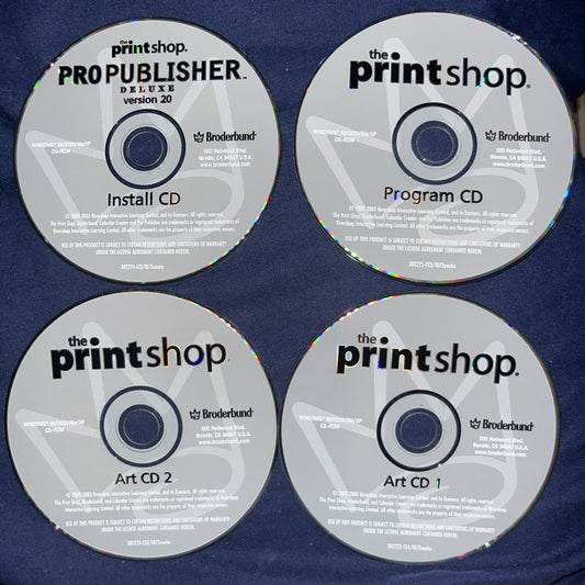 Printshop Publisher Deluxe V.20 (4 Disc)