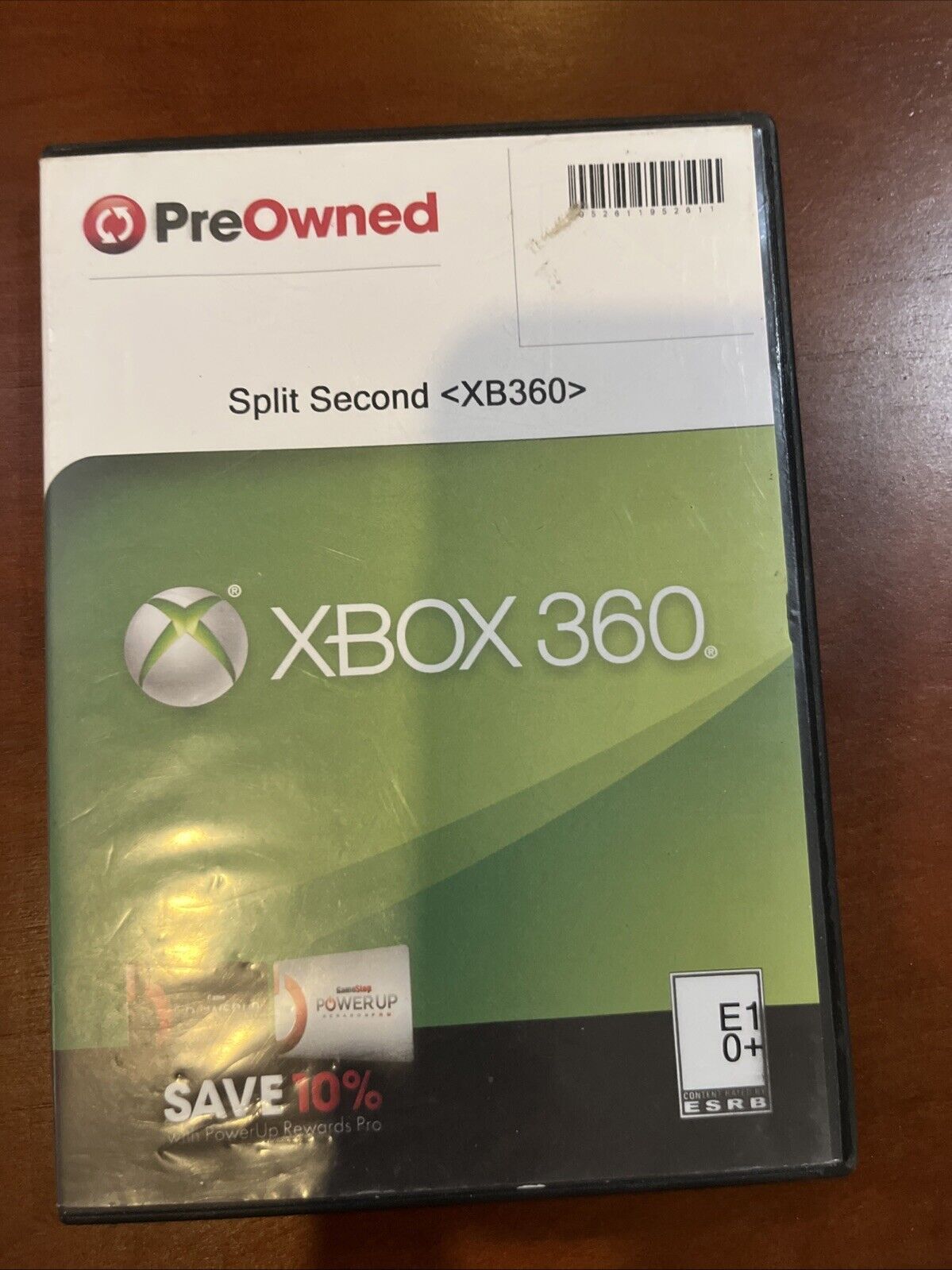 Split/Second (Xbox 360) No Artwork Nor Manual. Tested. No Scratches.