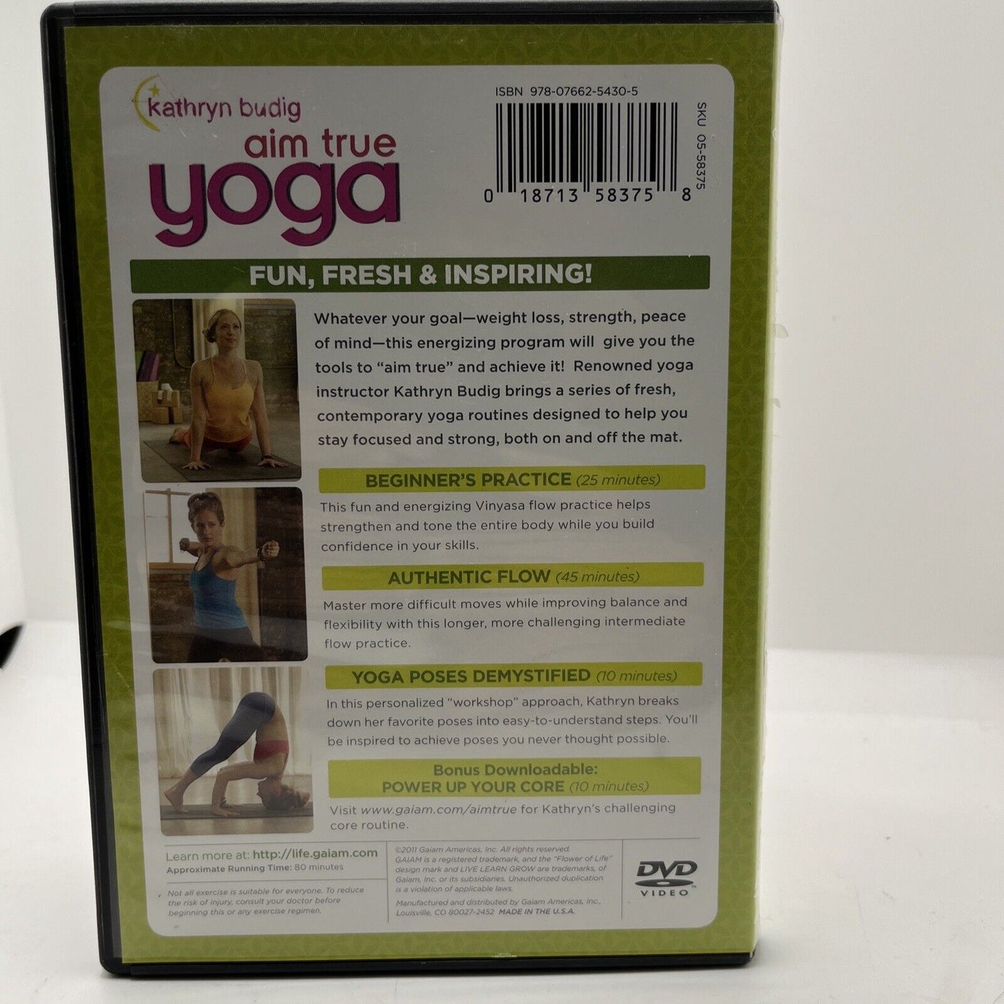 Kathryn Budig: Aim True Yoga (DVD, 2011)