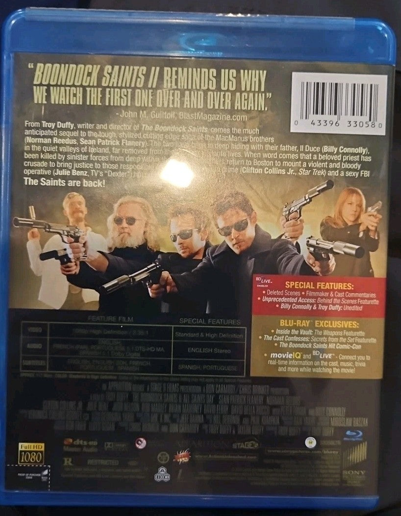 The Boondock Saints II: All Saints Day (Blu-ray, 2009) New. No Digital Download