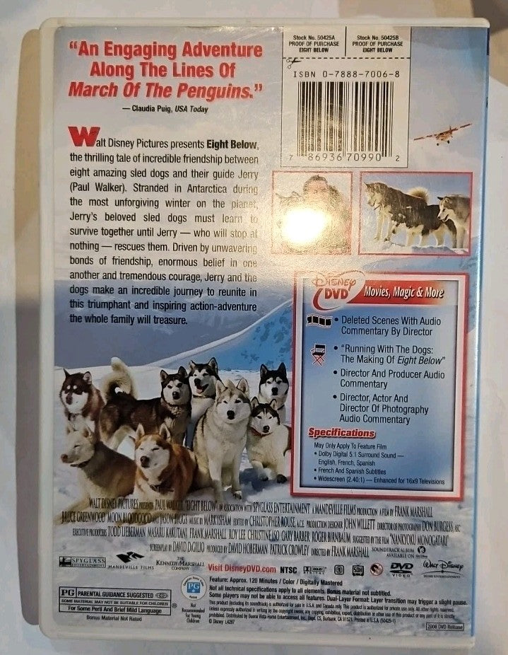 Eight Below (DVD, 2006) Sealed
