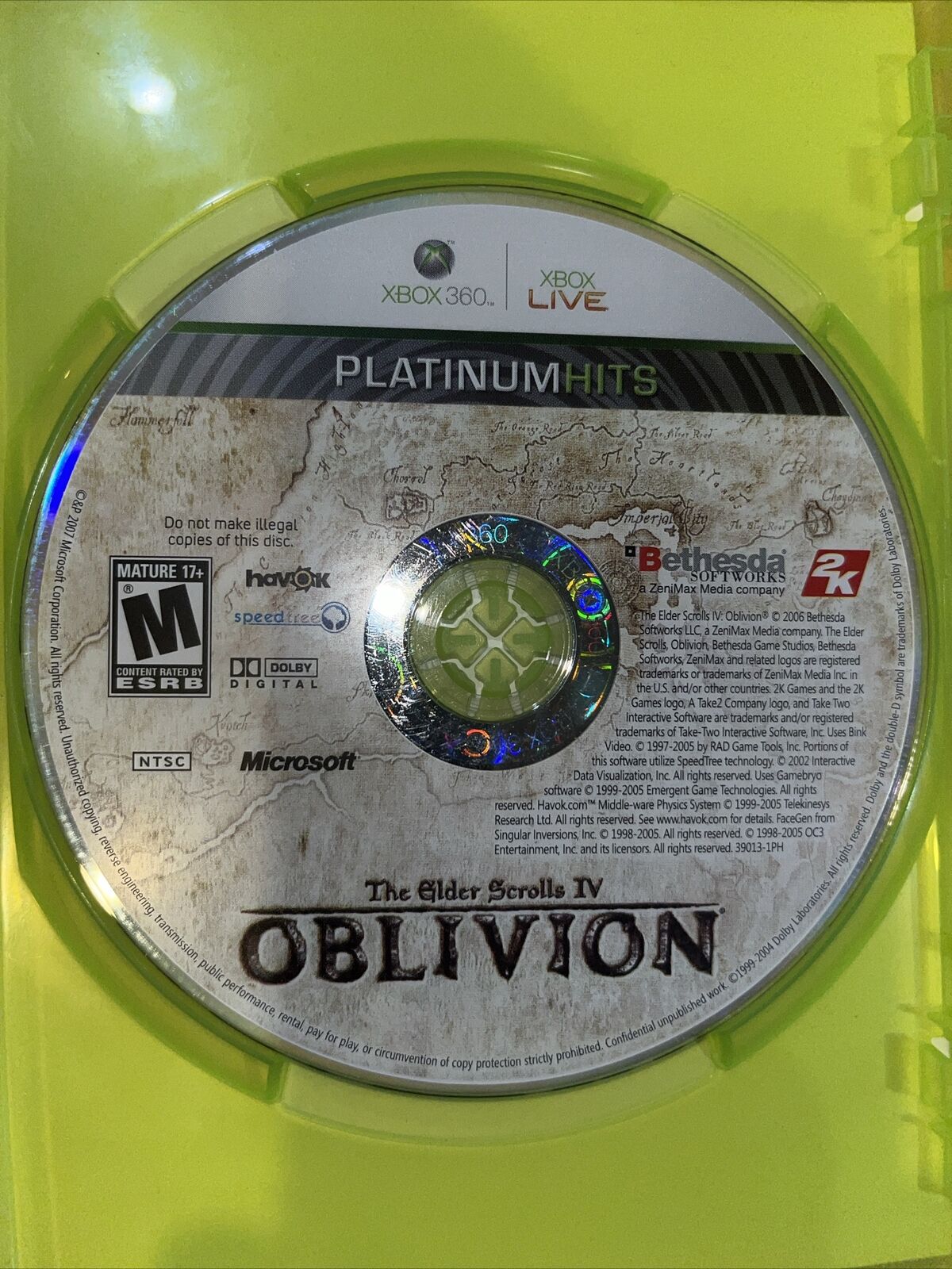 The Elder Scrolls IV Oblivion (Xbox 360, 2006)