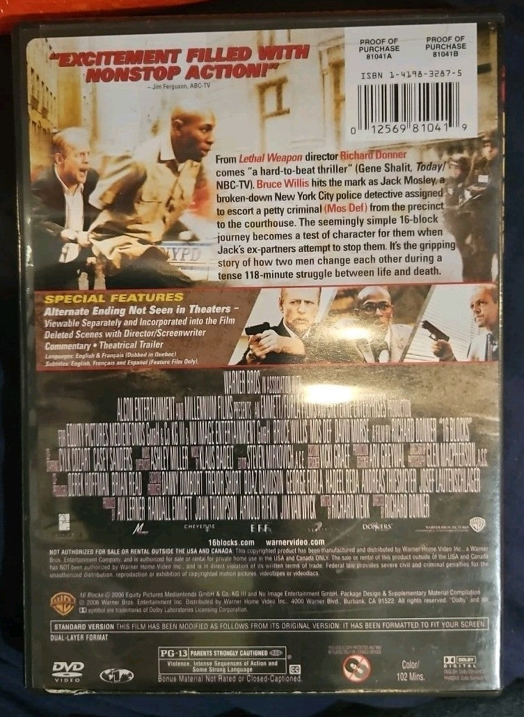 16 Blocks (DVD, 2006)