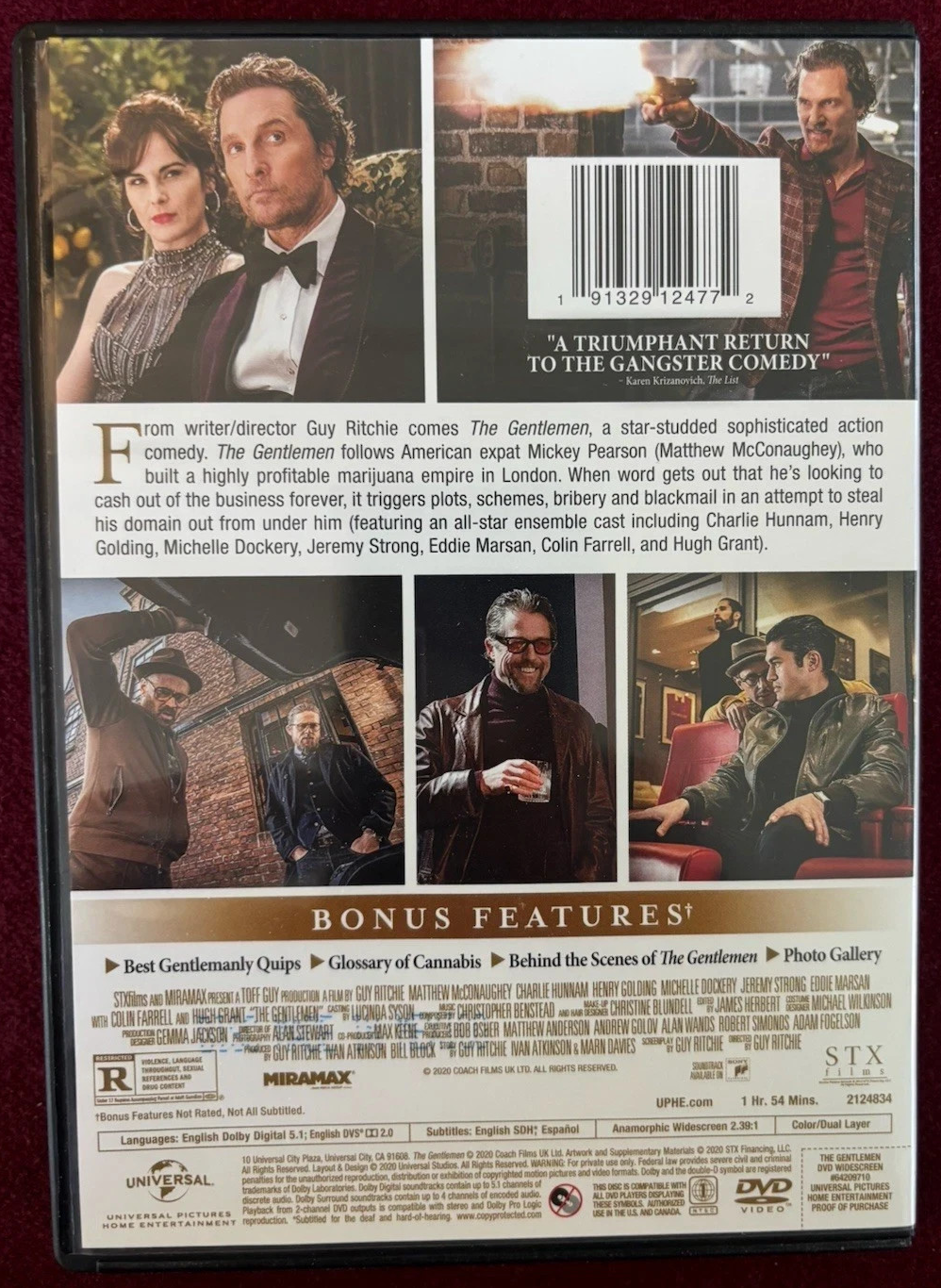 The Gentlemen [DVD] Tested. New Case