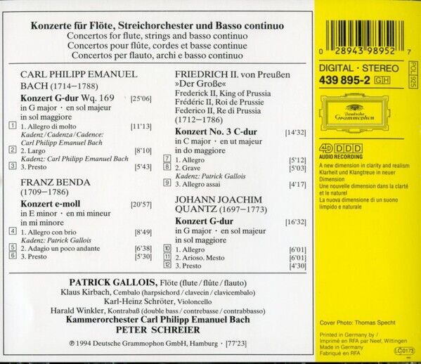 Floetenkonerte aus Sanssouci (CD)