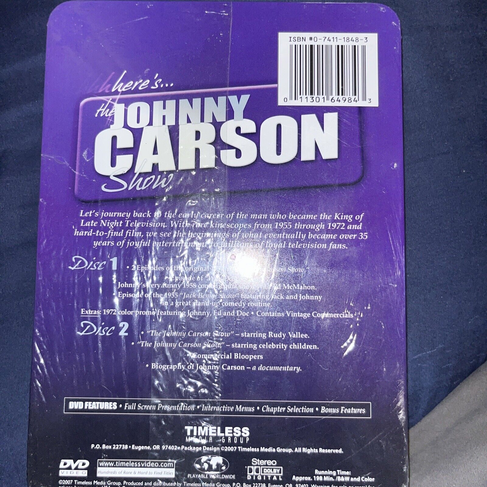 Here Is... The Johnny Carson Show (DVD, 2008, 2-Disc Set) Special Edition Tin