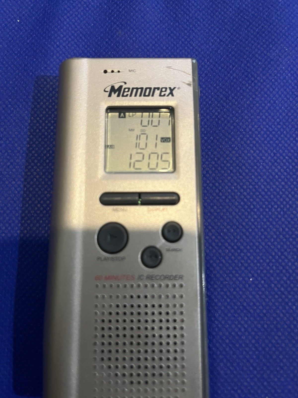 Memorex Model MB003 Digital Audio Recorder 60 Minutes Capacity. Tested