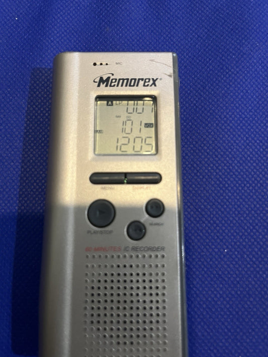 Memorex Model MB003 Digital Audio Recorder 60 Minutes Capacity. Tested