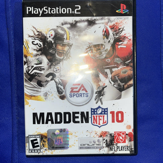 Madden NFL 10 (PS2) Original Case + Manual + Tested