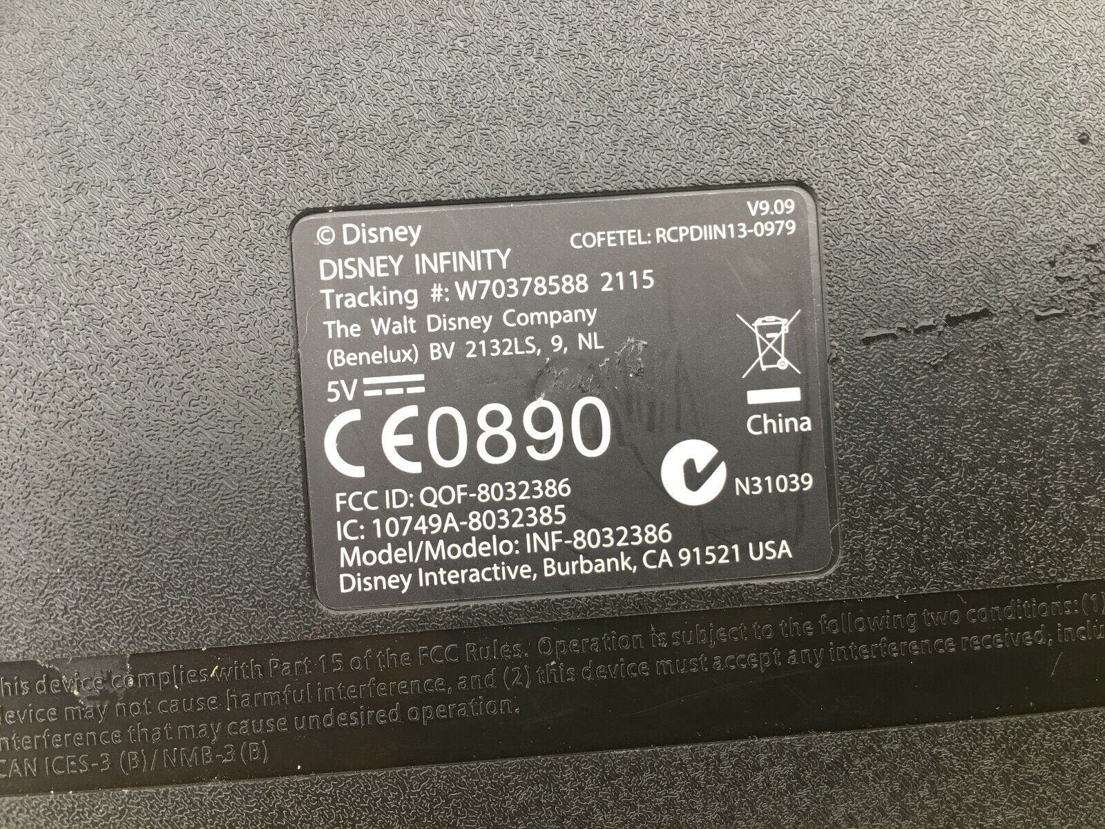 Disney Infinity v9.09 Model INF-8032385 (Used)