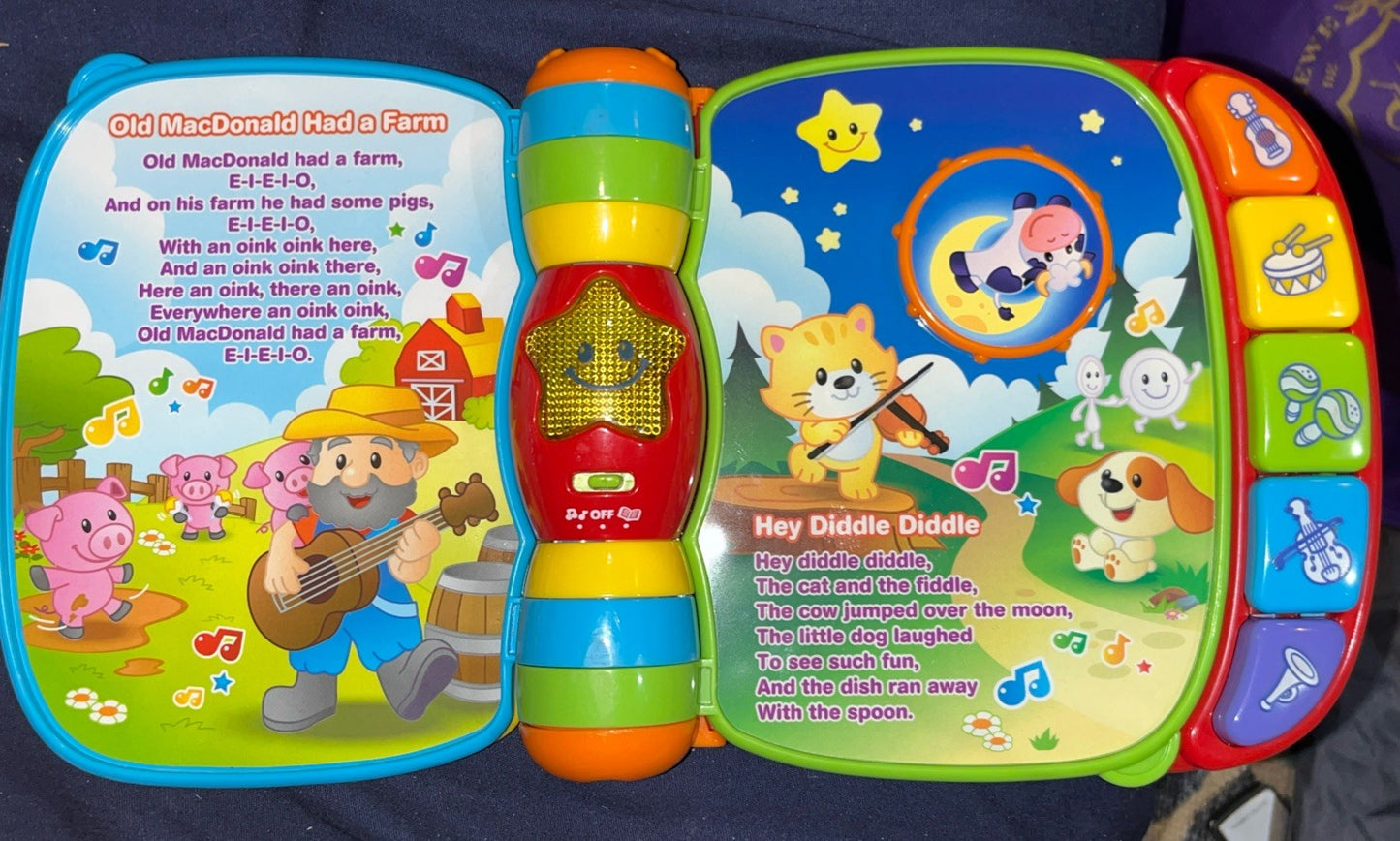 VTech 80166700 Musical Rhymes Educational Book for Babies