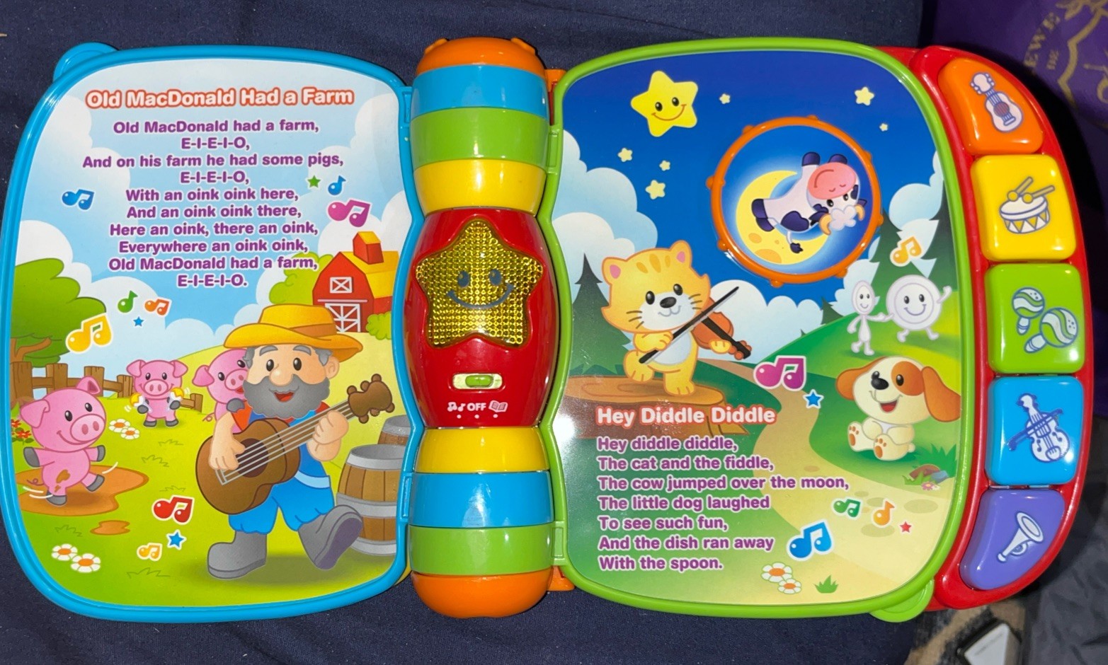 VTech 80166700 Musical Rhymes Educational Book for Babies