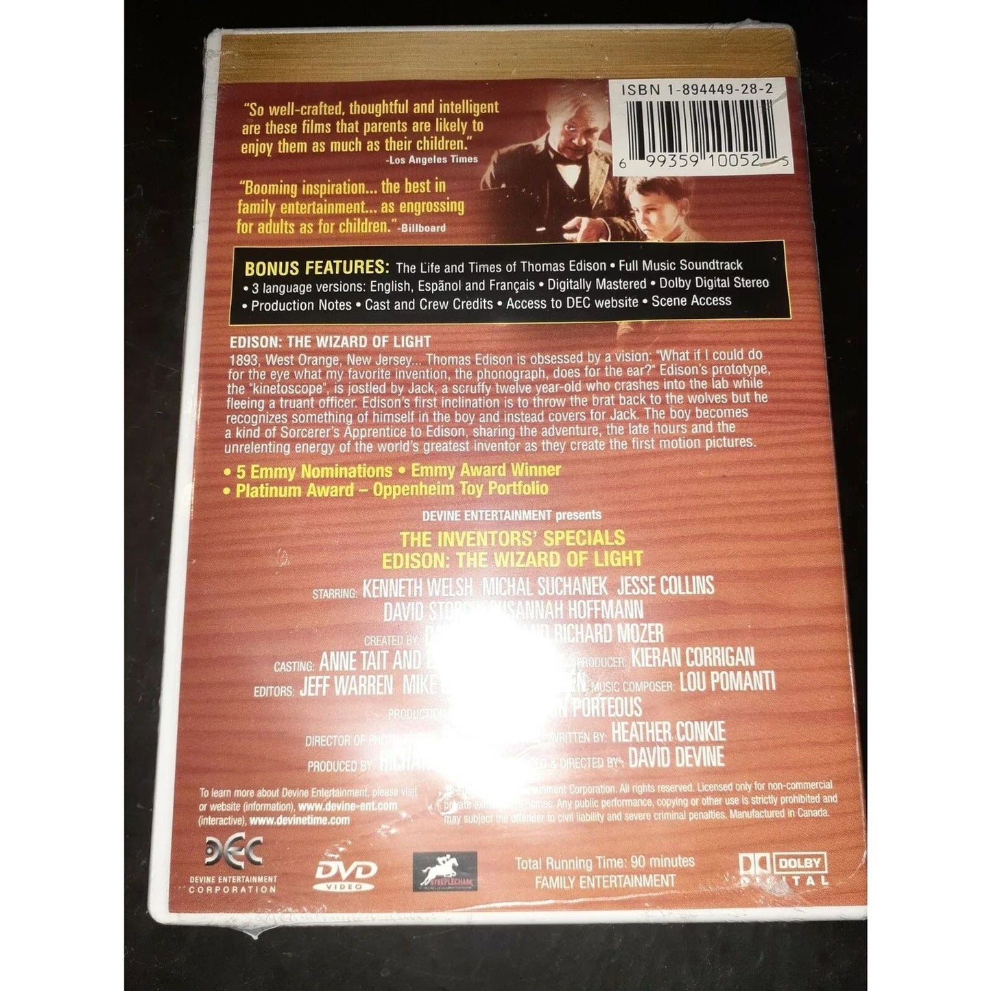 Edison: The Wizard Of Light (DVD, 2001) NEW HBO Inventor's Specials