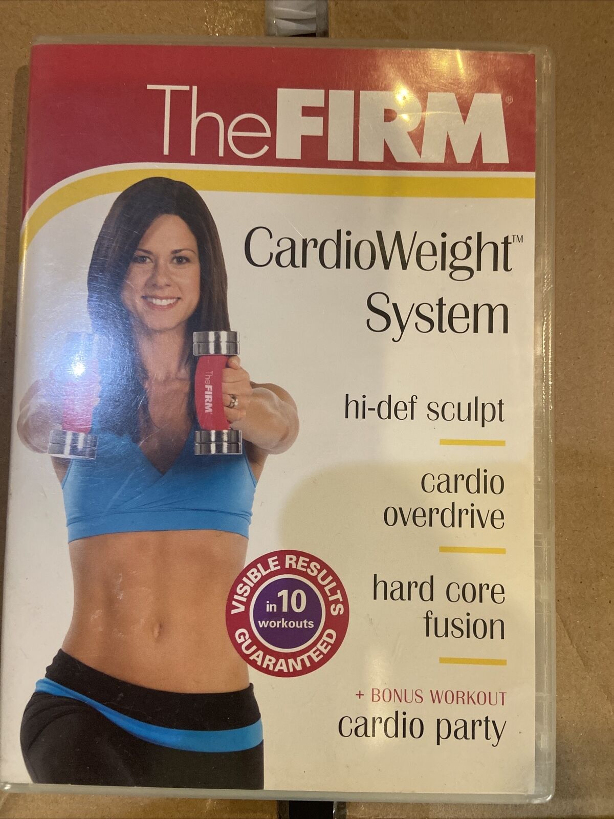 The Firm Cardioweight System (DVD, 4 Disc) 4 Separate Workouts Hard Core Fusion!