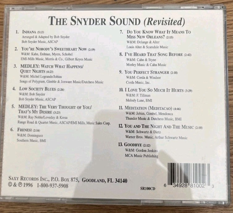 Bob Snyders Radio Years Music - CD