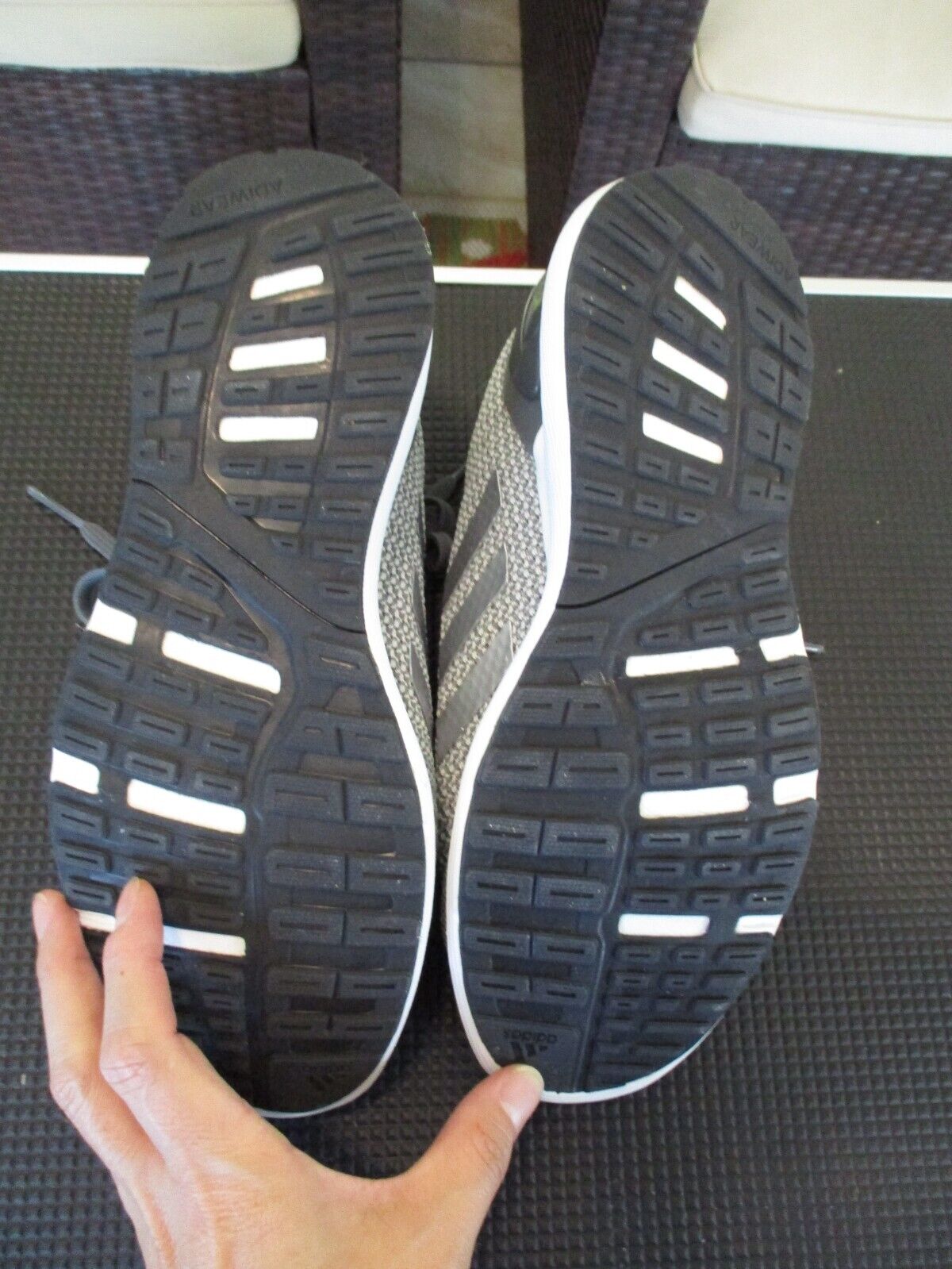 Adidas Cloudfoam Ortholite Grey Running Sneakers Shoes US 8.5